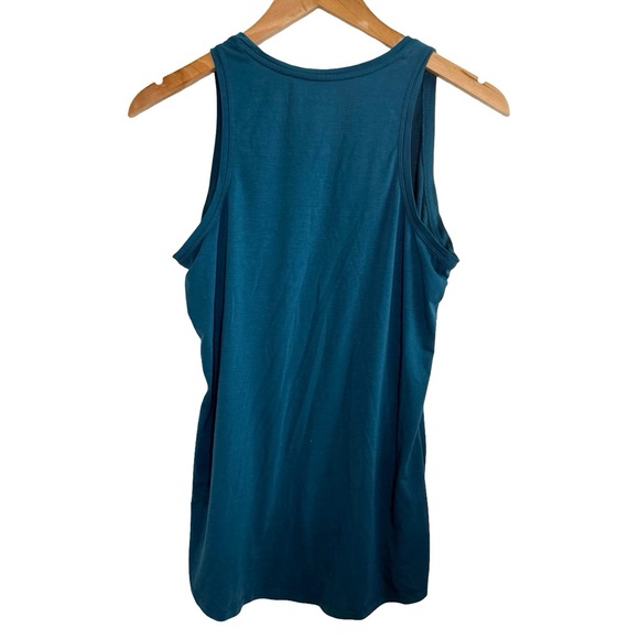 Athleta Essence Vital Deep Teal Activewear Tank Top Blue M - Picture 2 of 6